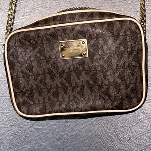 Michael Kors brown cross body bag